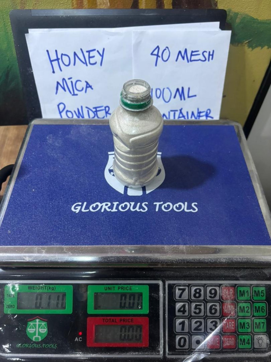 Nigeria honey mica powder, 40 mesh